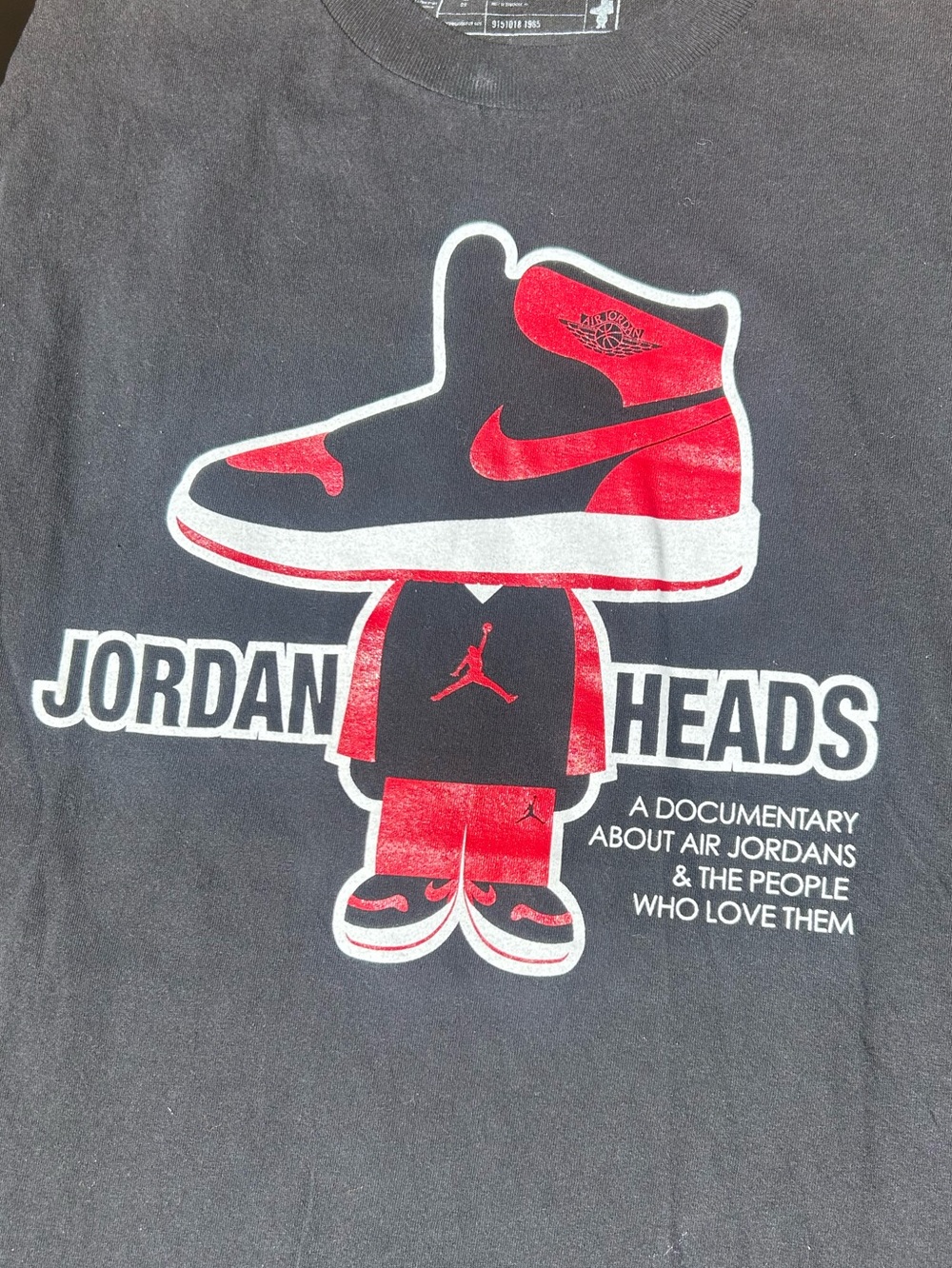 🔥3/$8- Jordan Heads Black & Red Graphic Tee - Unbranded - Picture 2 of 9